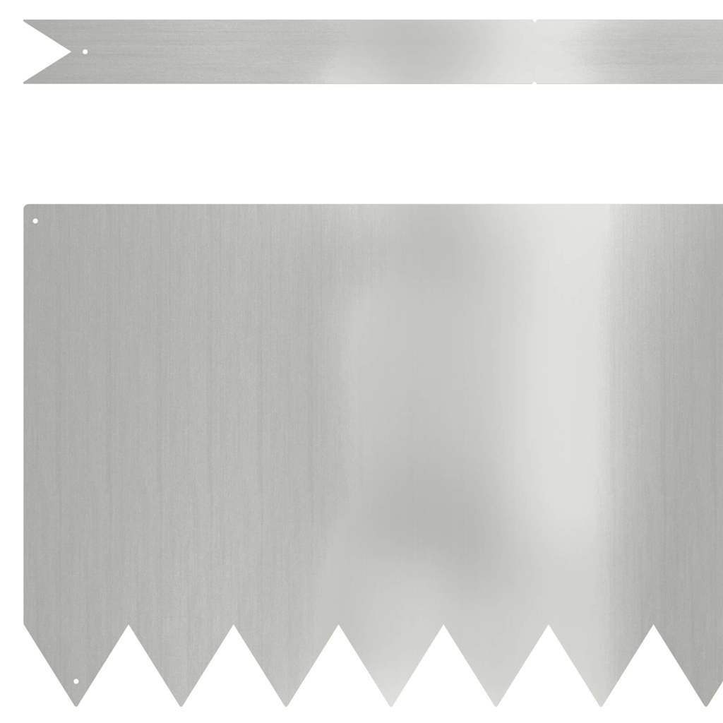 Gjerdekant 50 pcs sølv 100 x 0,05 x 30 cm Galvanisert Stål