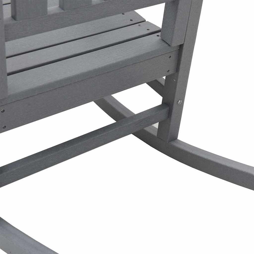 Gyngestol 3 pcs Lysegrå Polyethylen vidaXL