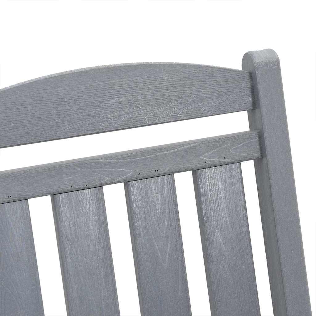 Gyngestol 3 pcs Lysegrå Polyethylen vidaXL