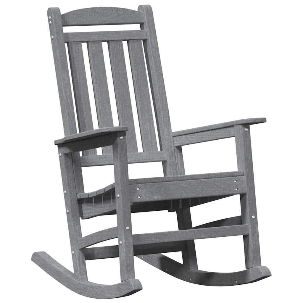Gyngestol 3 pcs Lysegrå Polyethylen vidaXL