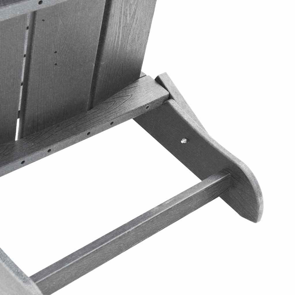 Hage Stol 3 pcs Lysegrå 80.5 x 74.5 x 92 cm Polyethylen vidaXL