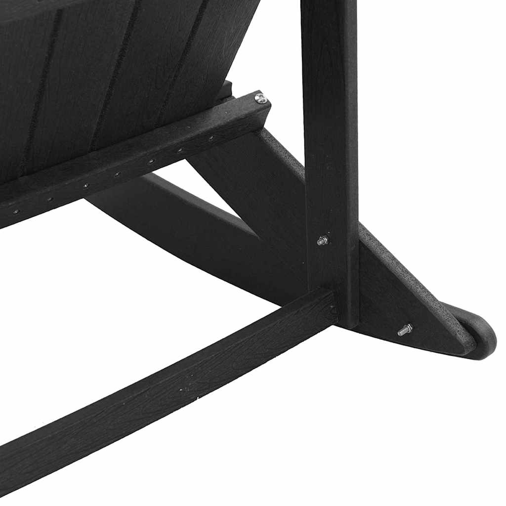 Hage lounge sett 3 pcs Svart HDPE