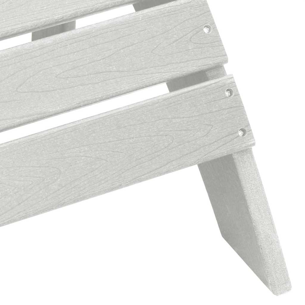 Hage Stol 3 pcs Hvit Polyethylen vidaXL