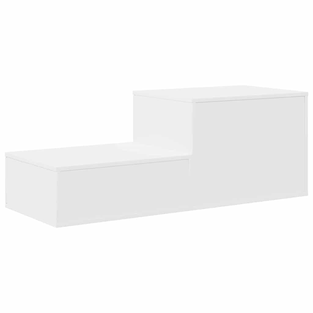 Oppbevaringsskap 2 pcs Hvit 118 x 41 x 40 cm Konstruert tre