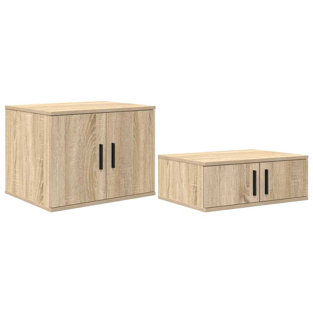 Oppbevaringsskap 2 pcs Sonoma eik 108 x 41 x 40 cm