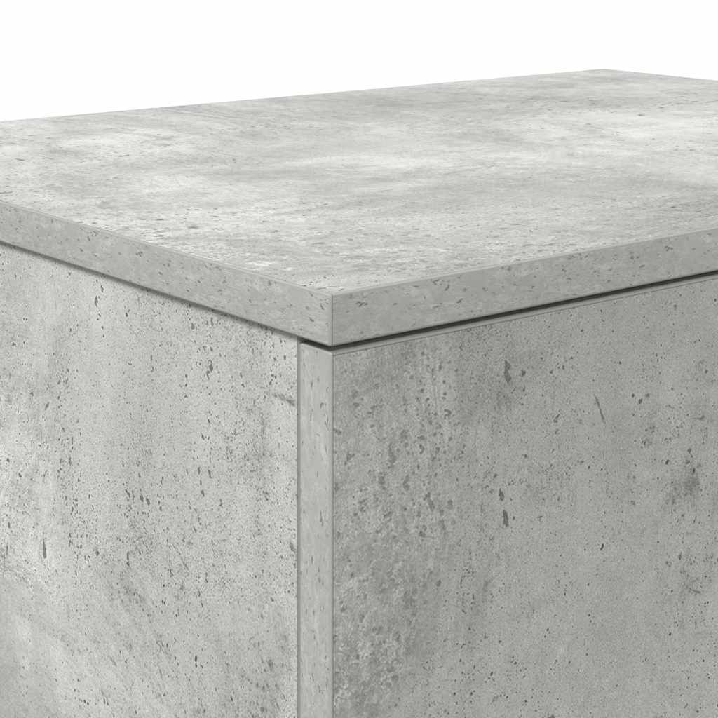 Oppbevaringsskap 2 pcs Betonggrå 108 x 41 x 40 cm