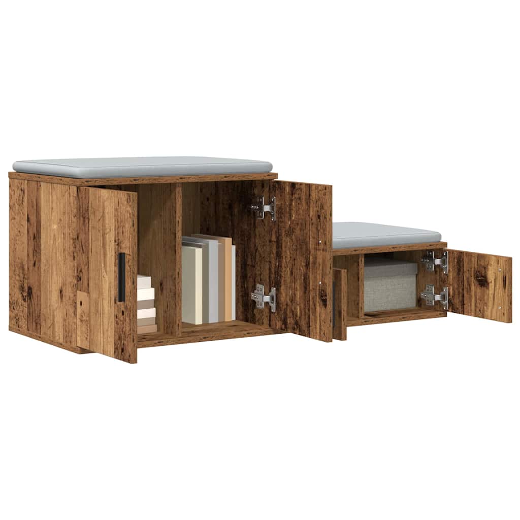 Oppbevaringsskap 2 pcs Gammelt tre 103 x 41 x 40 cm