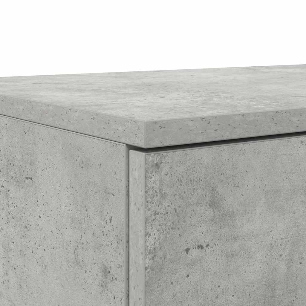 Sengeskuffer Betonggrå 100 x 36,5 x 16,5 cm Konstruert tre