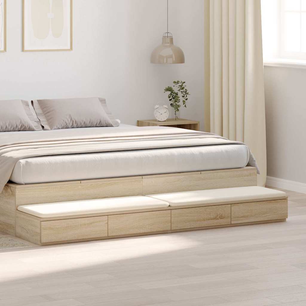 Sengeskuffer Sonoma eik 200 x 36,5 x 16,5 cm Konstruert tre