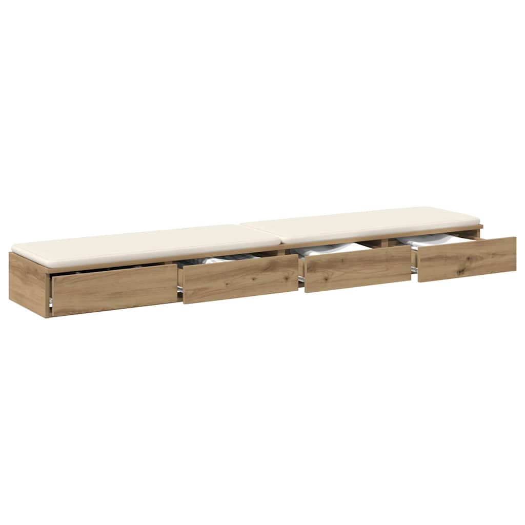 Sengeskuffer Artisan Eik 200 x 36,5 x 16,5 cm Konstruert tre