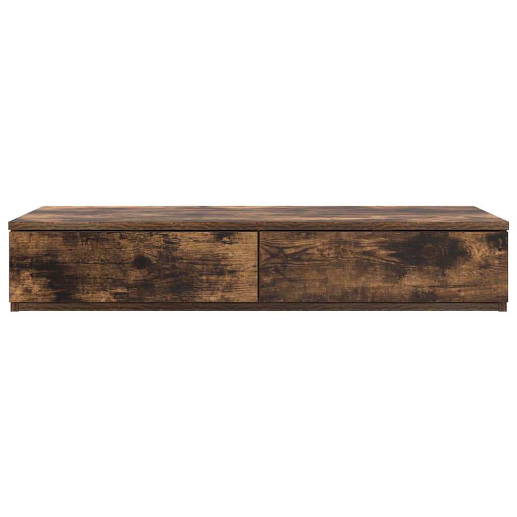 Sengeskuffer Røkt eik 80 x 36,5 x 16,5 cm Konstruert tre