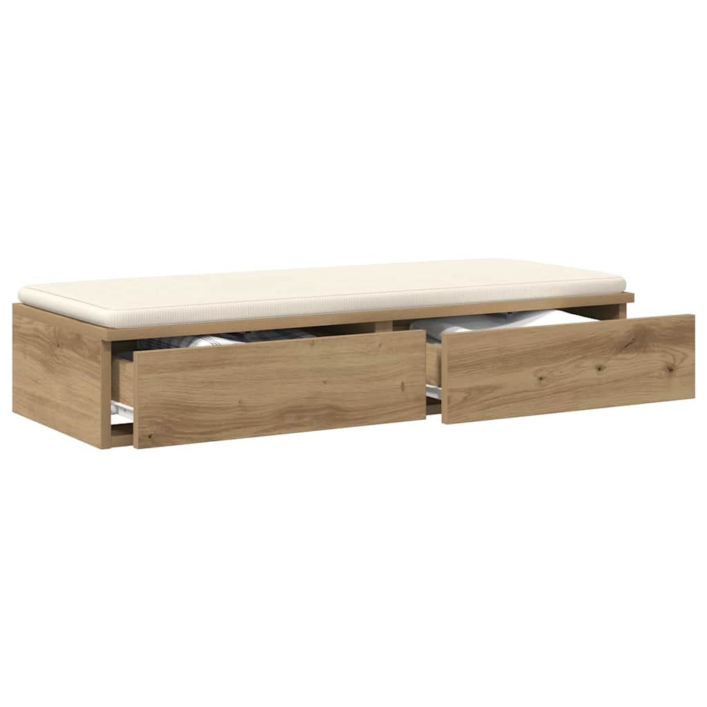 Sengeskuffer Artisan Eik 80 x 36,5 x 16,5 cm Konstruert tre
