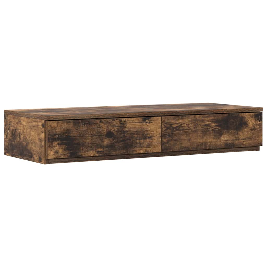 Sengeskuffer Røkt eik 90 x 36,5 x 16,5 cm Konstruert tre