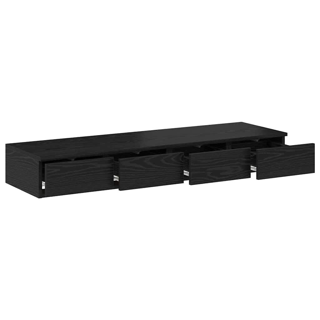 Sengeskuffer Svart Eik 120 x 36,5 x 16,5 cm Konstruert tre