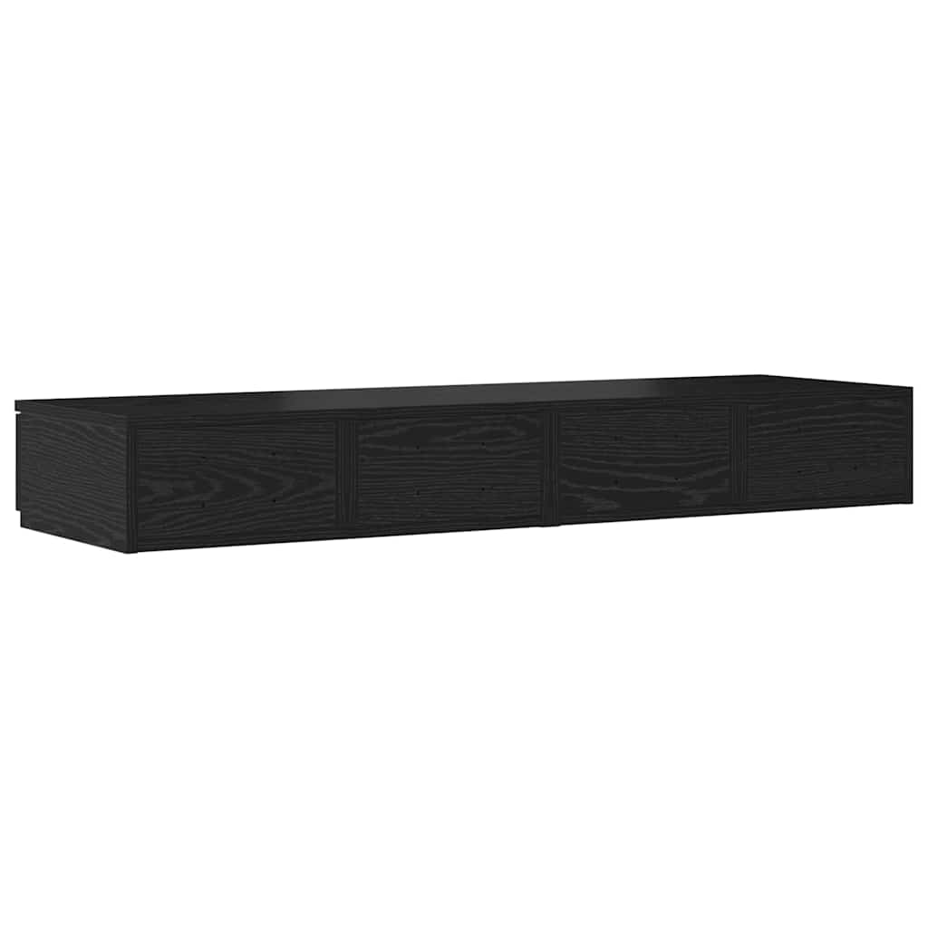 Sengeskuffer Svart Eik 120 x 36,5 x 16,5 cm Konstruert tre