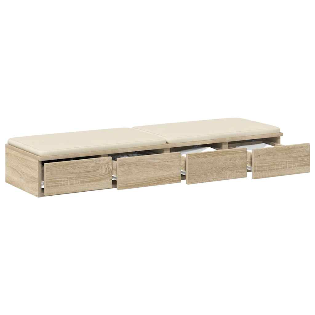 Sengeskuffer Sonoma eik 120 x 36,5 x 16,5 cm Konstruert tre