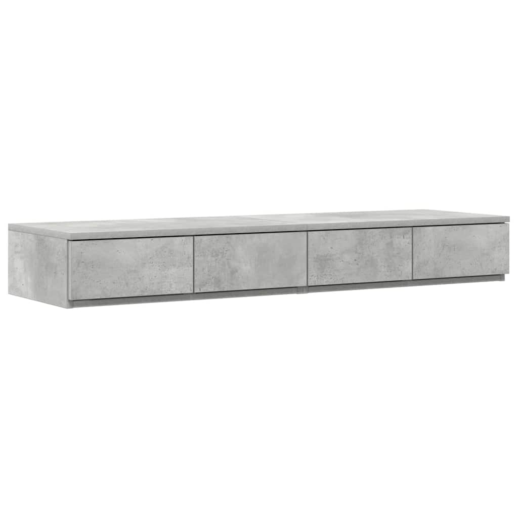 Sengeskuffer Betonggrå 120 x 36,5 x 16,5 cm Konstruert tre