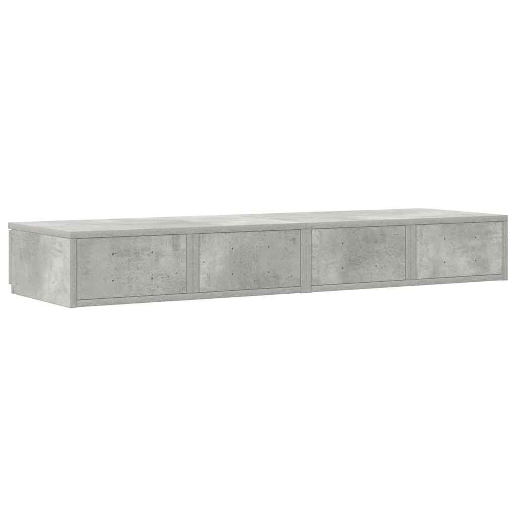 Sengeskuffer Betonggrå 120 x 36,5 x 16,5 cm Konstruert tre