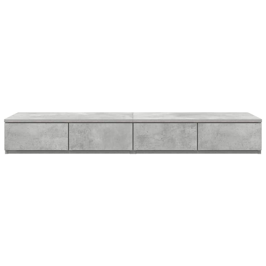 Sengeskuffer Betonggrå 120 x 36,5 x 16,5 cm Konstruert tre
