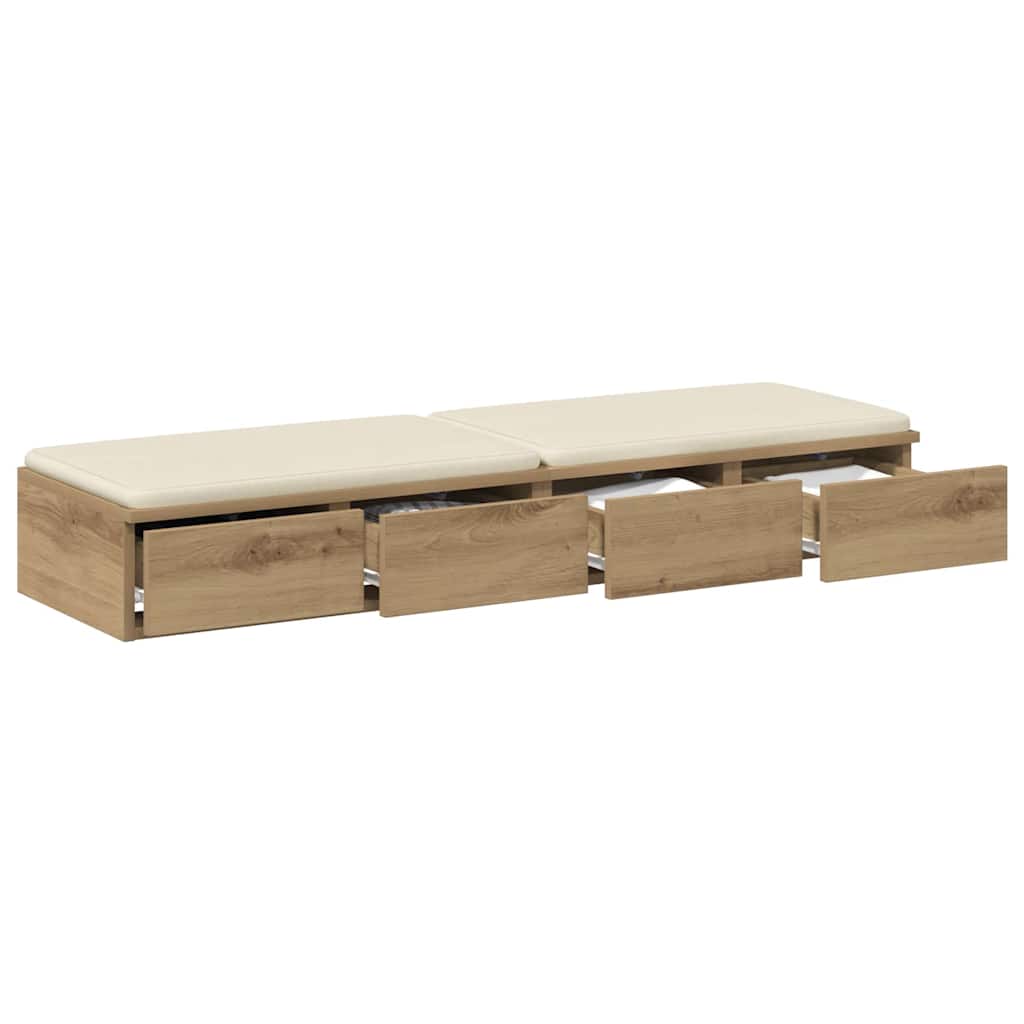 Sengeskuffer Artisan Eik 120 x 36,5 x 16,5 cm Konstruert tre