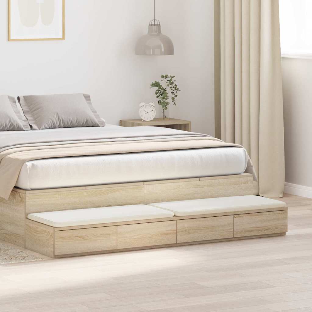 Sengeskuffer Sonoma eik 140 x 36,5 x 16,5 cm Konstruert tre