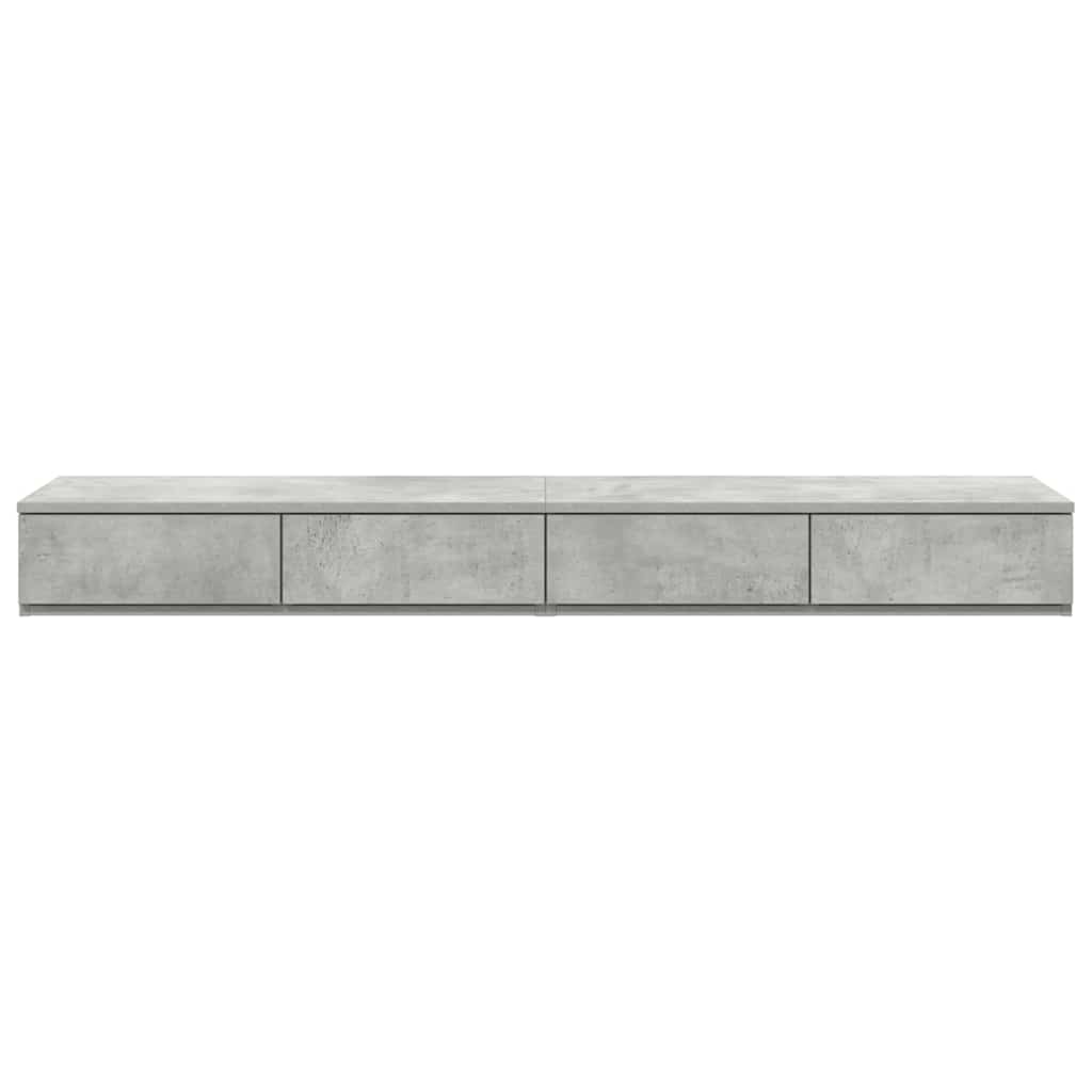 Sengeskuffer Betonggrå 140 x 36,5 x 16,5 cm Konstruert tre