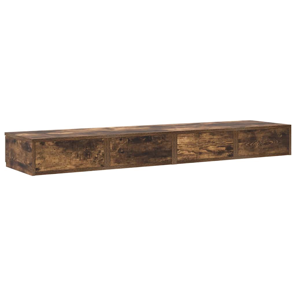 Sengeskuffer Røkt eik 140 x 36,5 x 16,5 cm Konstruert tre