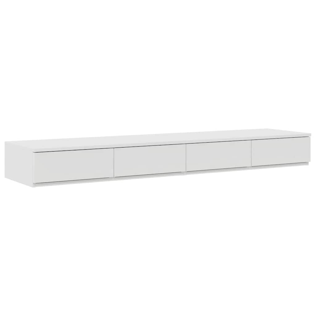 Sengeskuffer med skuff Hvit 150 x 36,5 x 16,5 cm Konstruert tre vidaXL