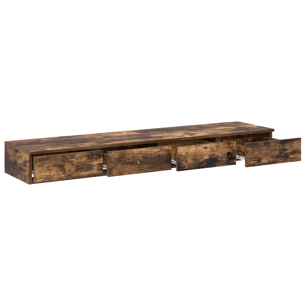 Sengeskuffer Røkt eik 150 x 36,5 x 16,5 cm Konstruert tre