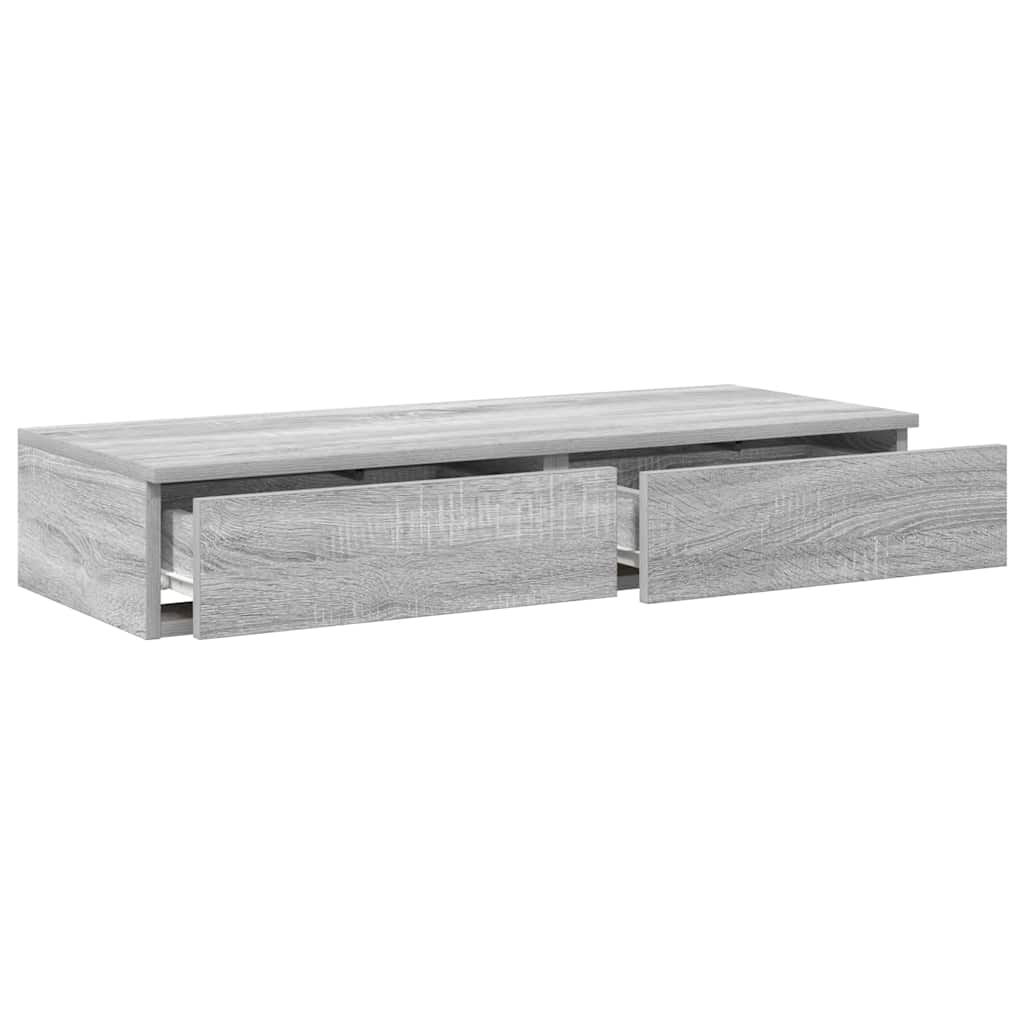 Sengeskuffer Grå Sonoma 75 x 36,5 x 16,5 cm Konstruert tre