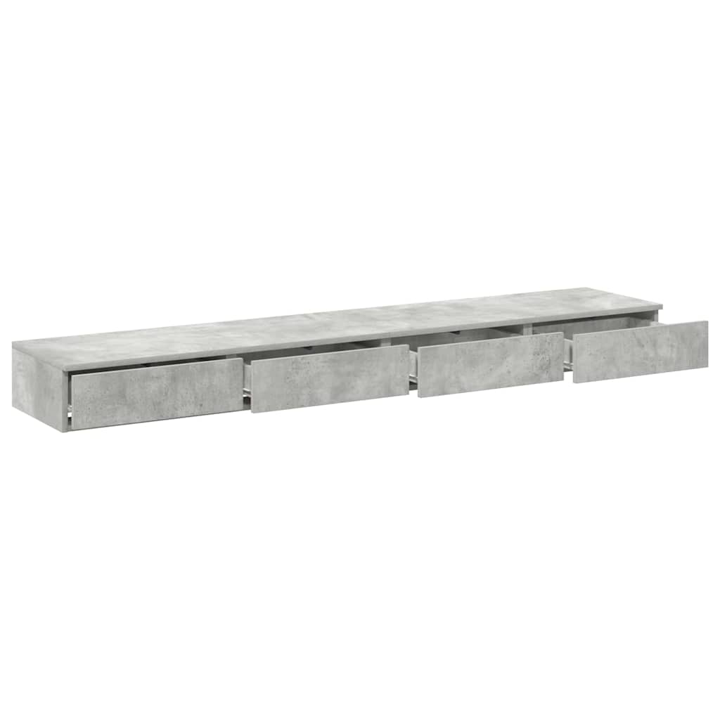 Sengeskuffer Betonggrå 180 x 36,5 x 16,5 cm Konstruert tre