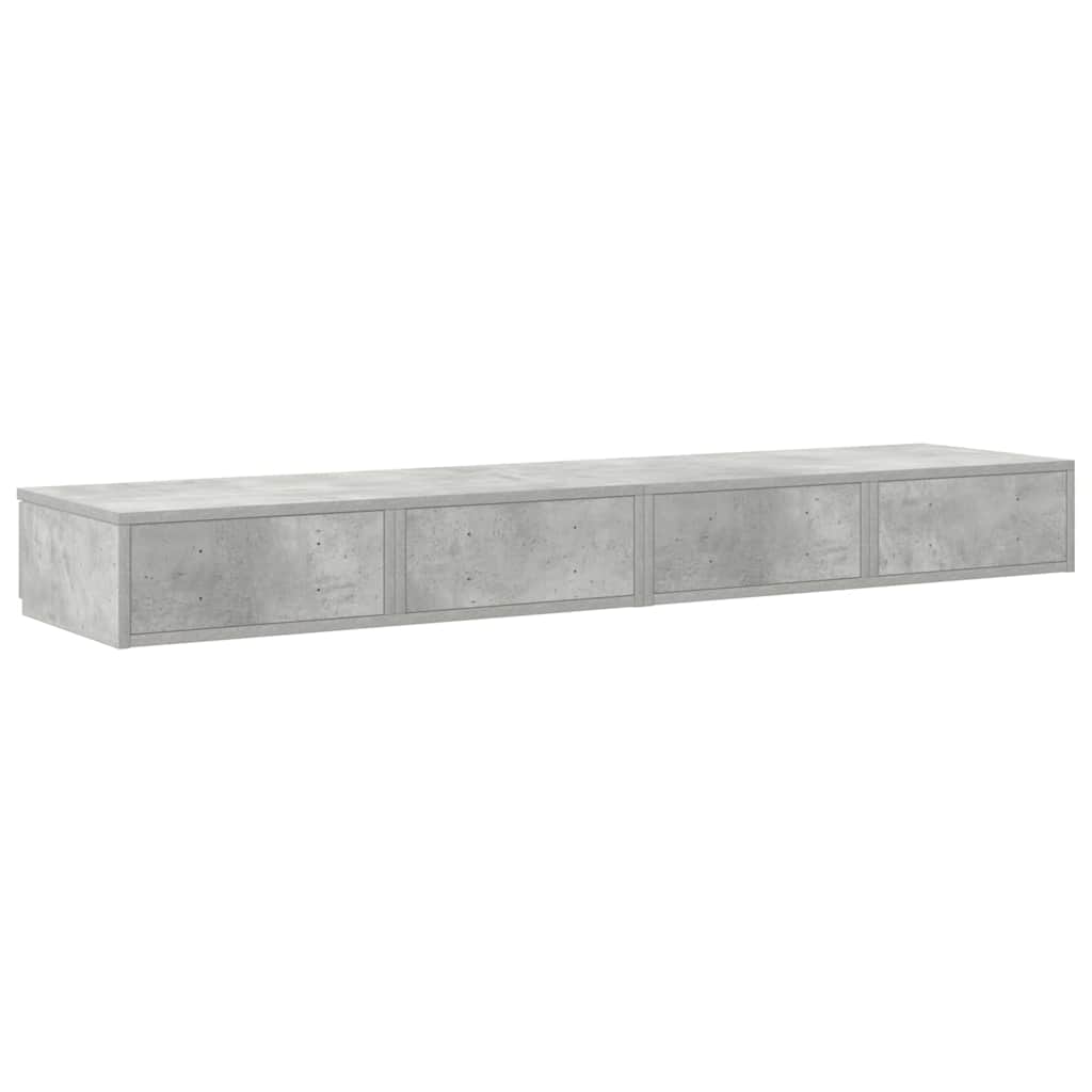 Sengeskuffer Betonggrå 135 x 36,5 x 16,5 cm Konstruert tre