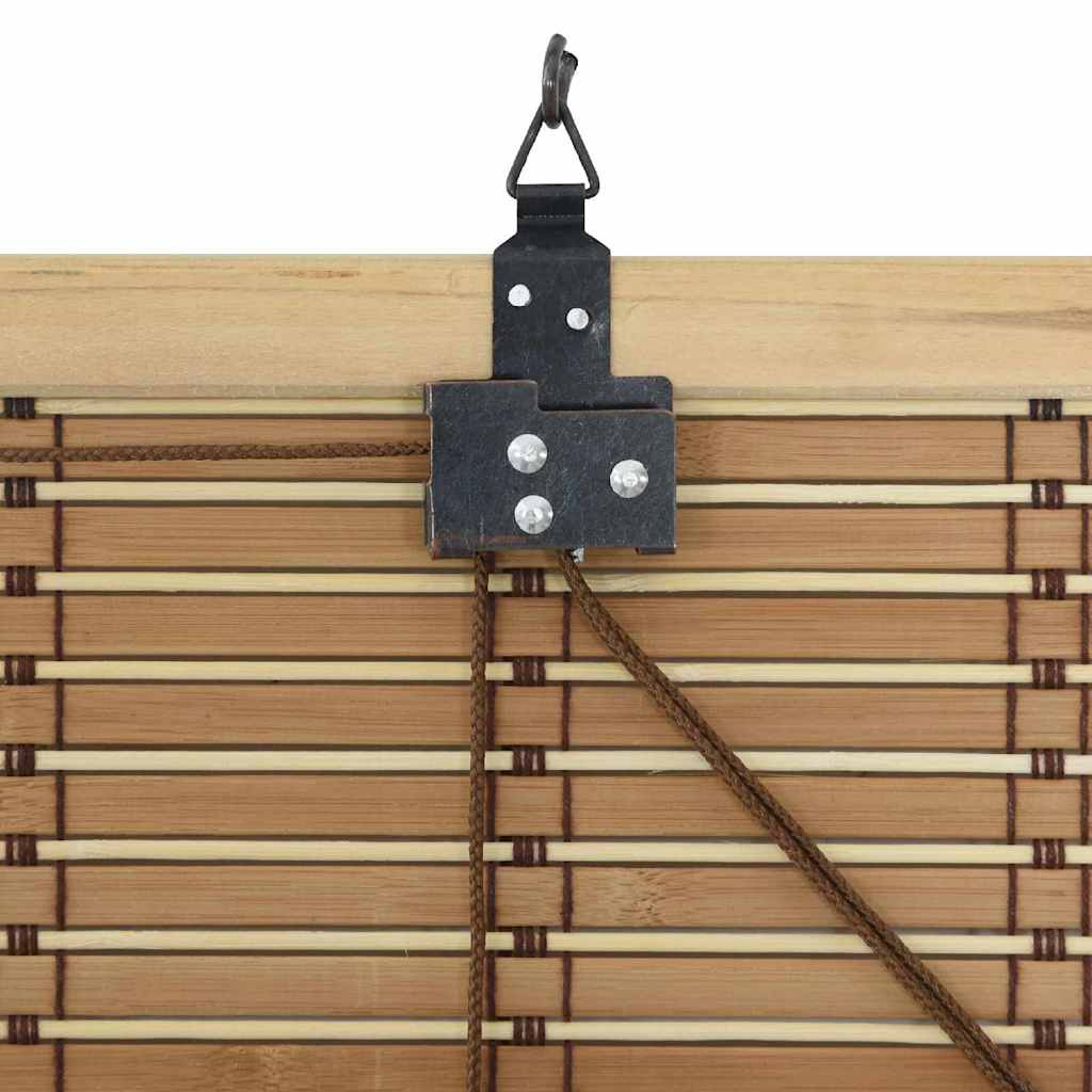 Rullegardin med gardiner Natur 60 x 160 cm Bambus
