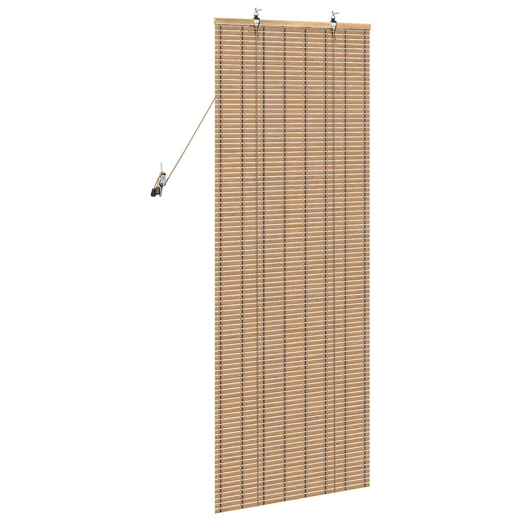 Rullegardin med gardiner Natur 60 x 160 cm Bambus