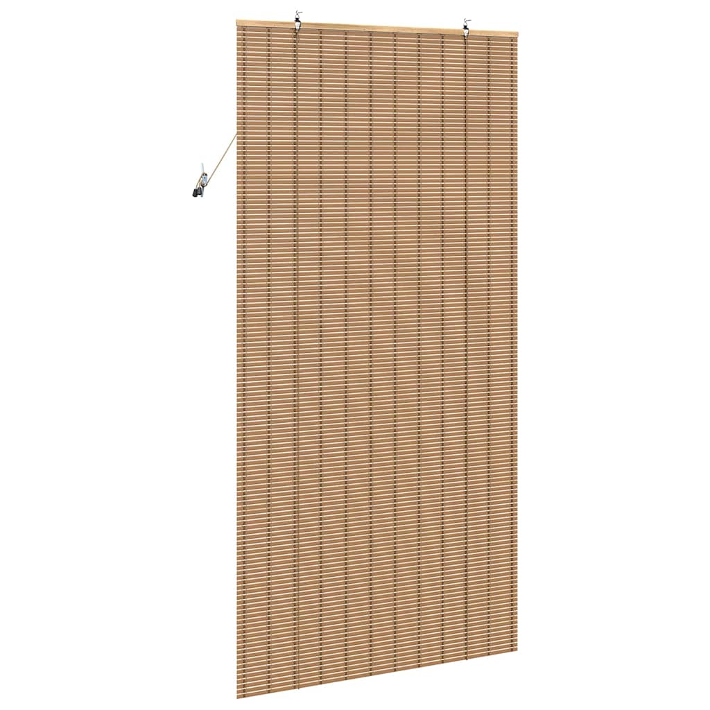 Rullegardin med gardiner Natur 110 x 220 cm Bambus