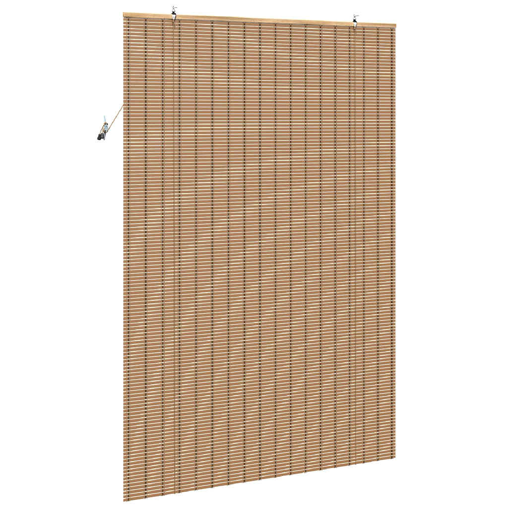 Rullegardin med gardiner Natur 150 x 220 cm Bambus