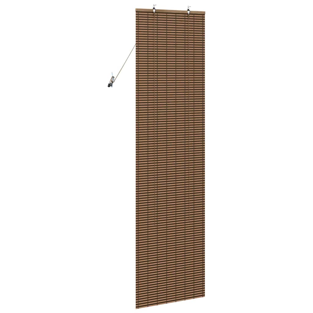 Rullegardin med gardiner Brun 60 x 220 cm Bambus