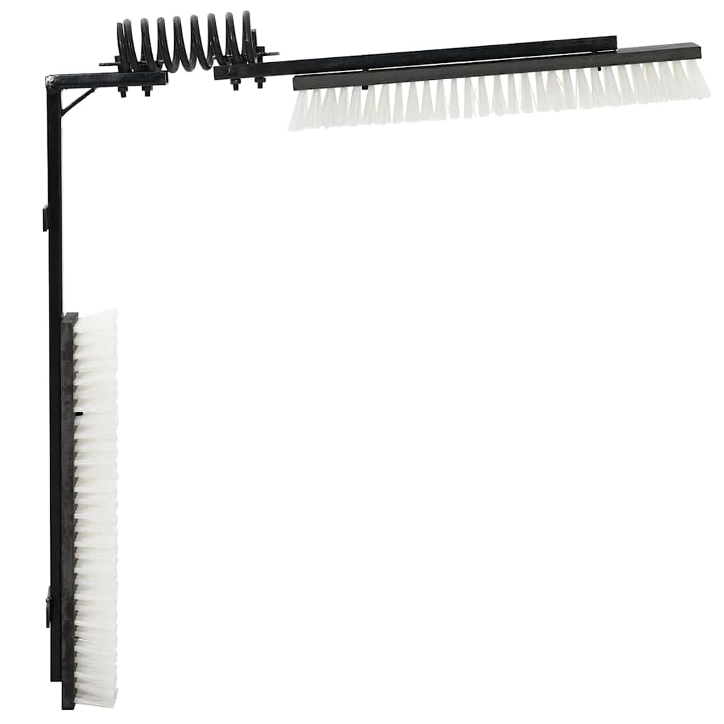 Storfe børster Justerbar Svart og Hvit 84 x 10 x 91 cm PVC