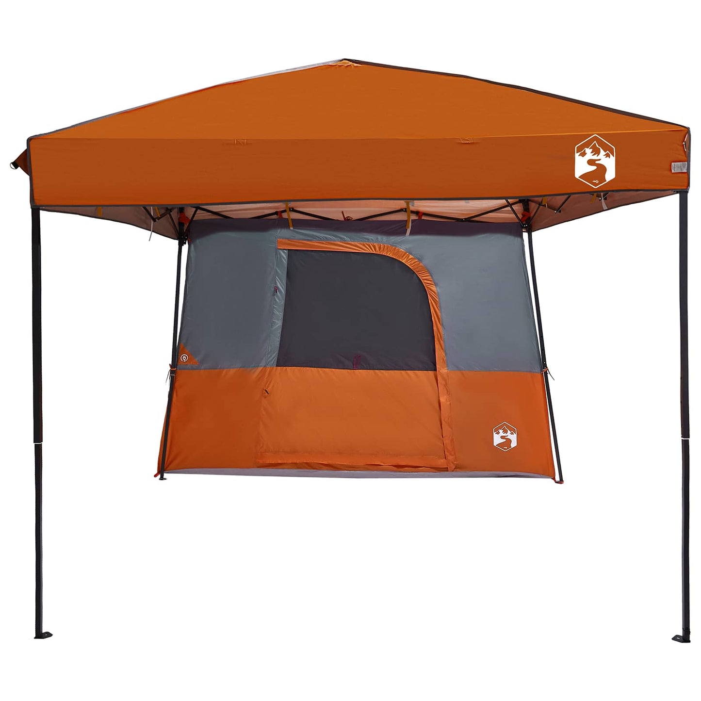 Camping Telt Sett med tak 2 pcs Oransje Taffeta og Stoff
