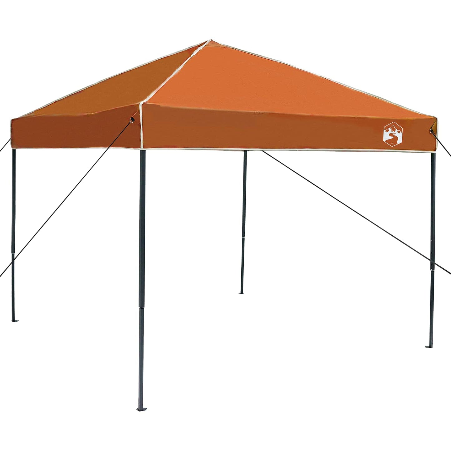 Camping Telt Sett med tak 2 pcs Grå og Oransje Taffeta og Stoff