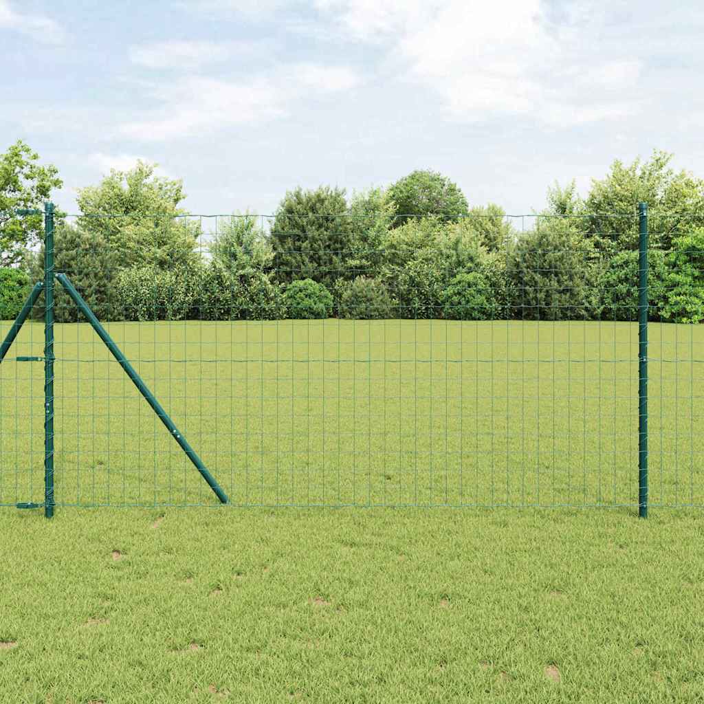 Euro gjerde grønn 1,4 x 10 m PVC-belagt jern