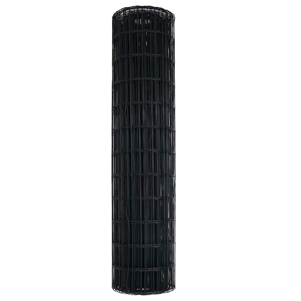 Euro gjerde Grå 1 x 10 m PVC-belagt jern
