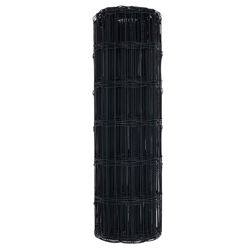 Euro gjerde Grå 0.8 x 10 m PVC-belagt jern