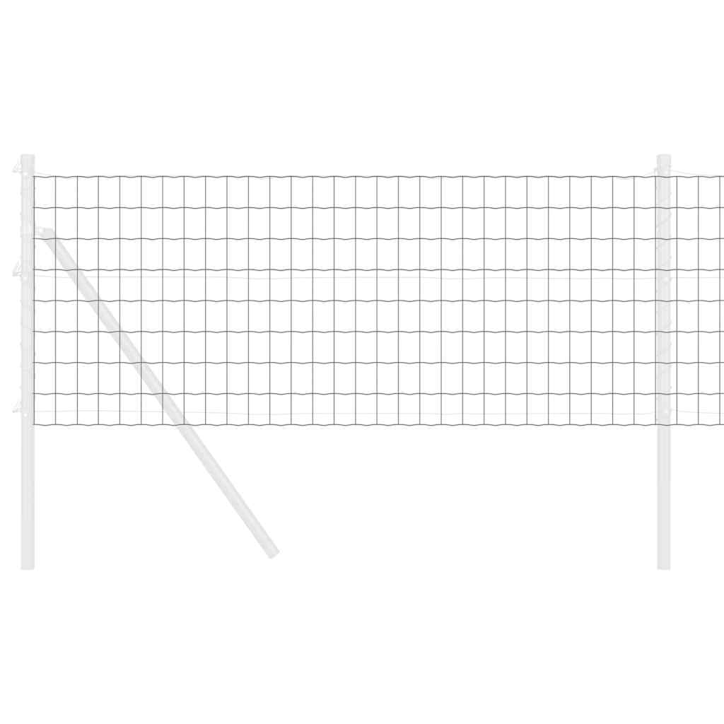 Euro gjerde Grå 0,8 x 25 m PVC-belagt jern