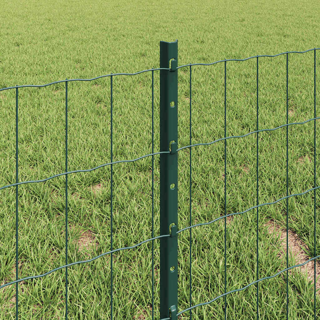 Euro gjerdet med stolpe 10 x 0,4 m PVC-belagt stål Grønn Mesh