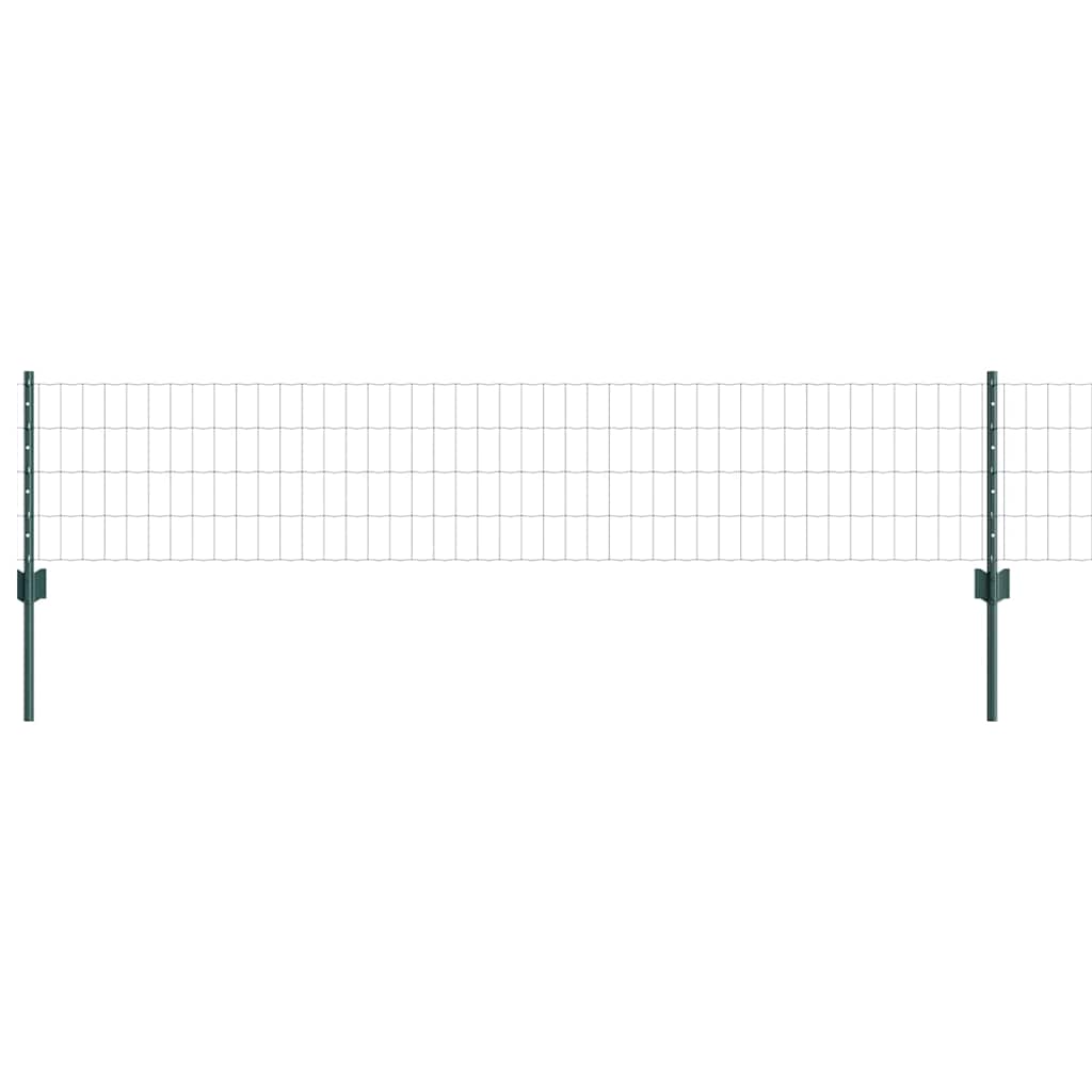 Euro gjerdet med stolpe 10 x 0,4 m PVC-belagt stål Grønn Mesh
