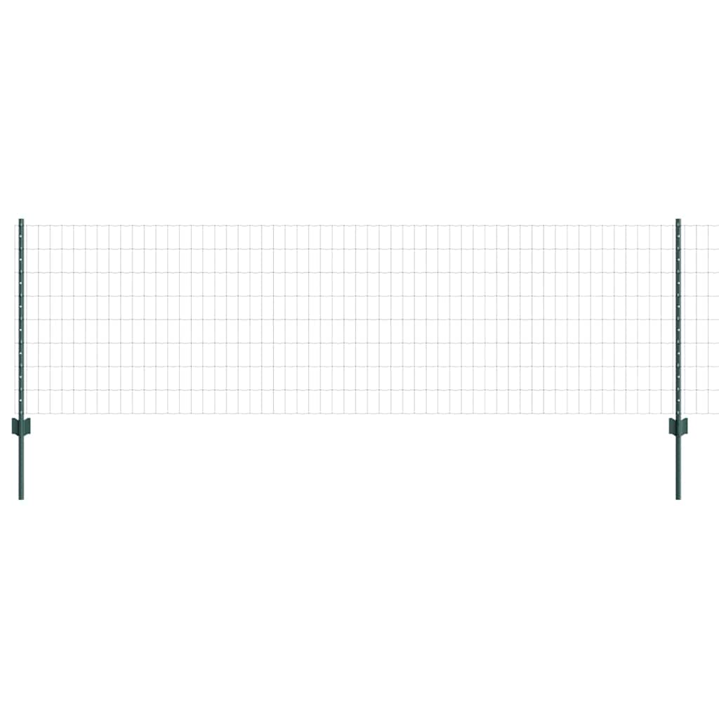 Euro gjerdet med stolpe 10 x 0,8 m PVC-belagt stål Grønn Mesh