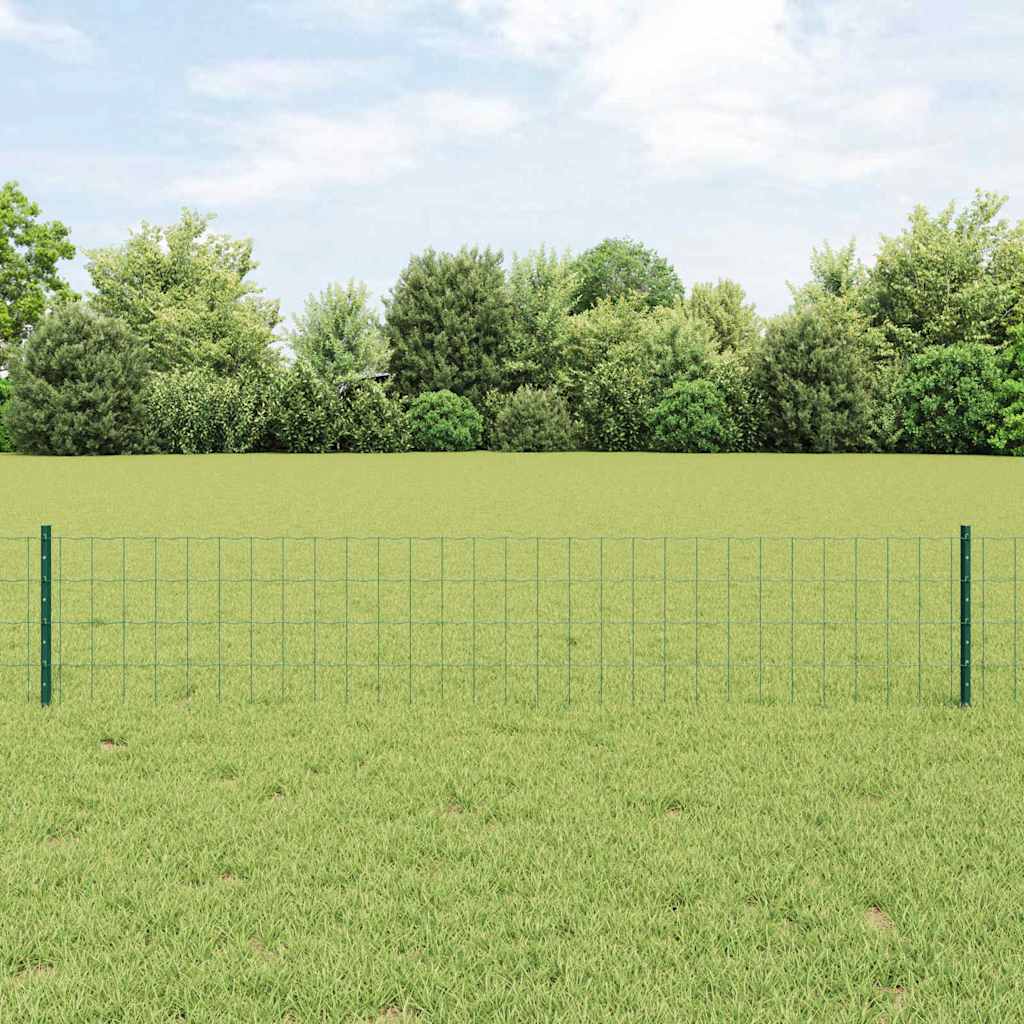 Euro gjerdet med stolpe 10 x 0,4 m PVC-belagt stål Grønn Mesh