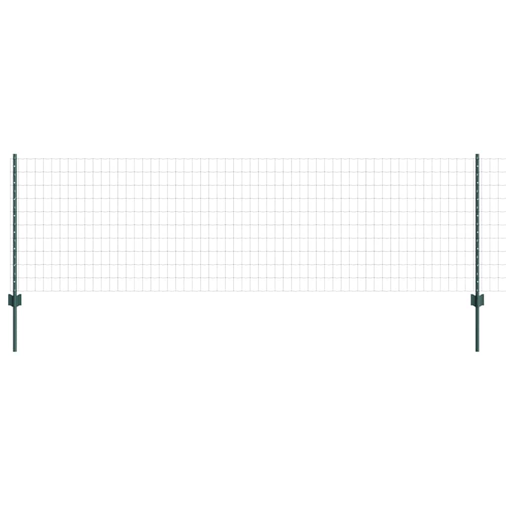 Euro gjerdet med stolpe 25 x 0,8 m PVC-belagt stål Grønn Mesh