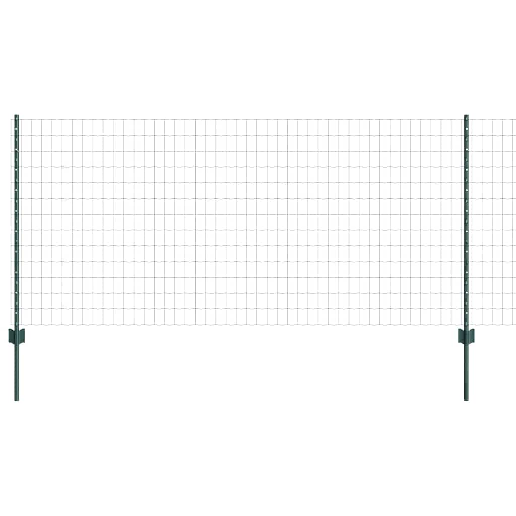 Euro gjerdet med stolpe 25 x 1 m PVC-belagt stål Grønn Mesh